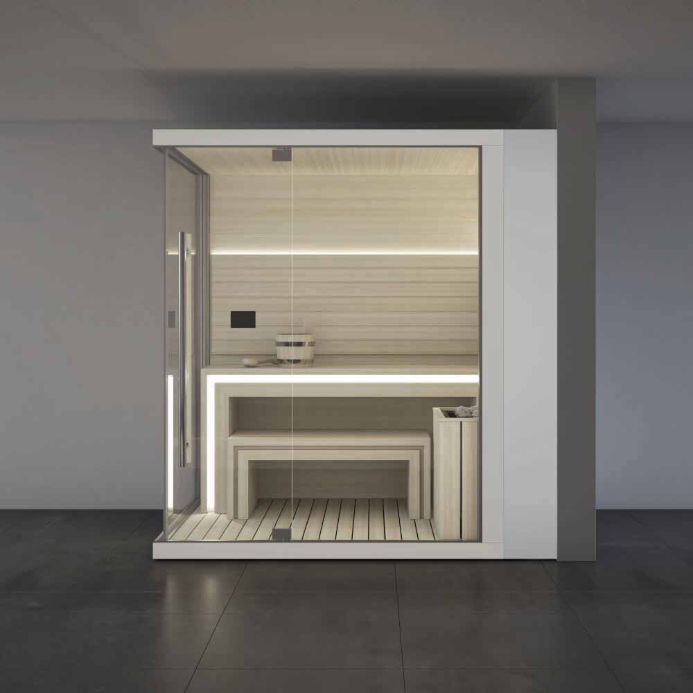 Sasha - Sauna-Modul mit Tür auf der langen Seite - 152 x 211 x 225 H